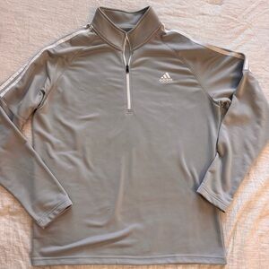 Adidas Light Gray Golf Pullover